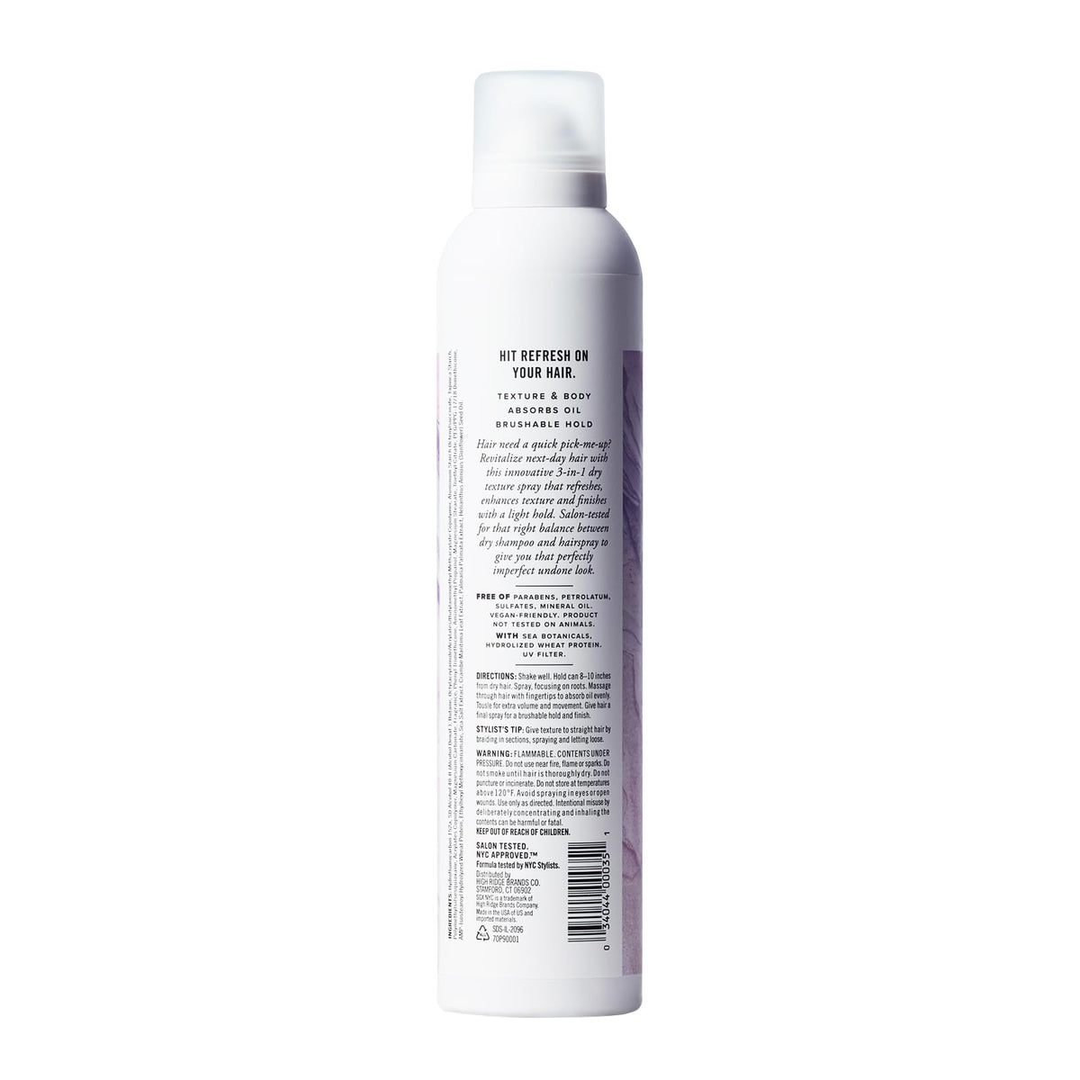 SGX NYC Dry Texture Spray | 3-in-1 Dry Shampoo & Hairspray | Refreshes Hair, Adds Texture, UV Protection | Vegan, Paraben-Free, 6.5 oz Beauty & Personal Care SGX NYC