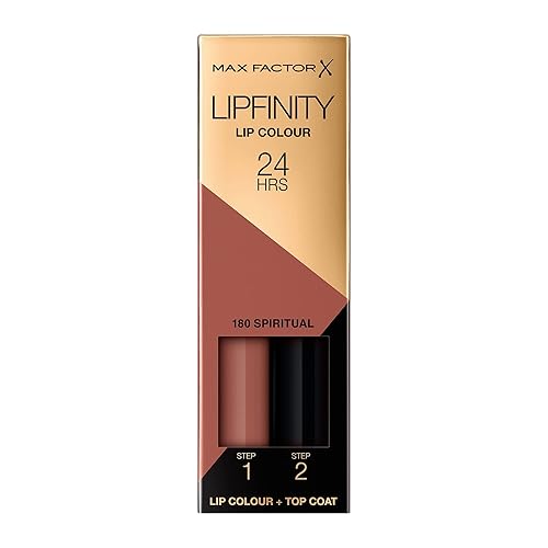 Max Factor Lipfinity Paint for Lips & Moisturizing Top Coat, Spiritual 180, 1 system Beauty & Personal Care Max Factor