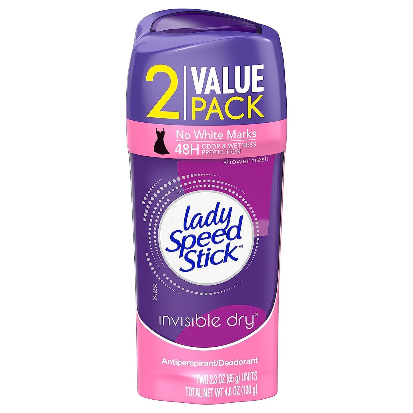 Lady Speed Stick Invisible Dry Antiperspirant Deodorant, Shower Fresh, 2.3oz Twin Pack Beauty & Personal Care Lady Speed Stick