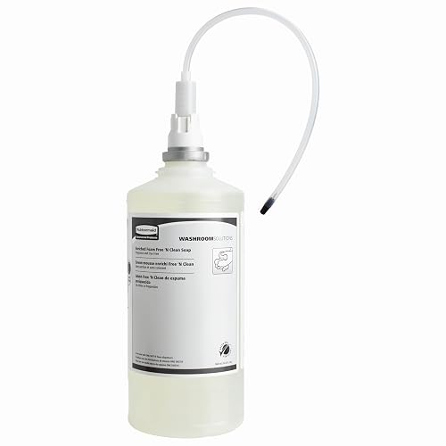Rubbermaid Commercial Products OneShot Dye & Fragrance Free Foam Hand Soap Refill, 1600mL, Green Seal Certified, Compatible with RCP's Touchless Beauty & Personal Care Rubbermaid Commercial Products