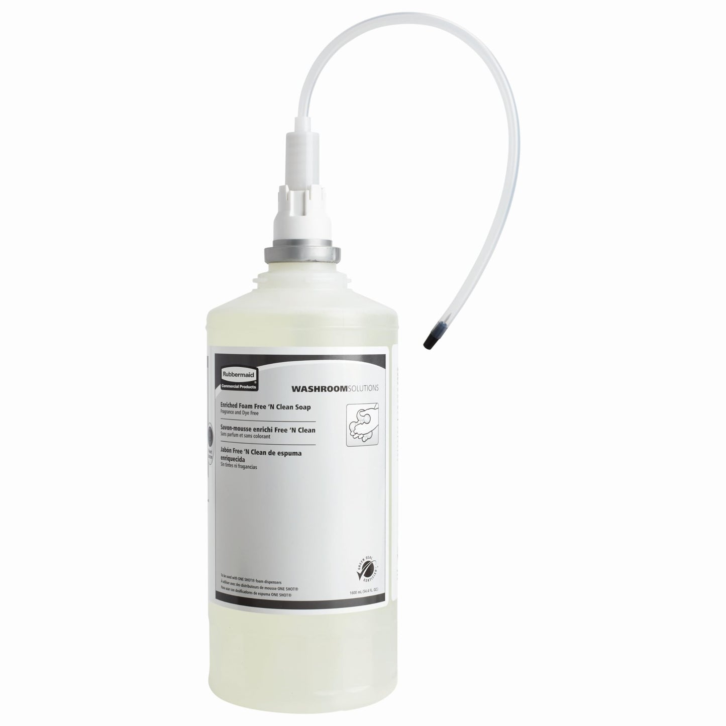 Rubbermaid Commercial Products OneShot Dye & Fragrance Free Foam Hand Soap Refill, 1600mL, Green Seal Certified, Compatible with RCP's Touchless Beauty & Personal Care Rubbermaid Commercial Products