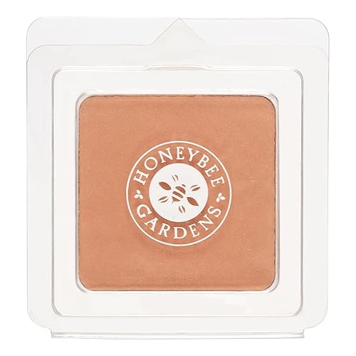 Honeybee Gardens Pressed Mineral Powder Foundation Refill, Montego, Warm Tan Neutral Shade, Adjustable Coverage, Natural Finish, With Botanical Beauty & Personal Care Honeybee Gardens