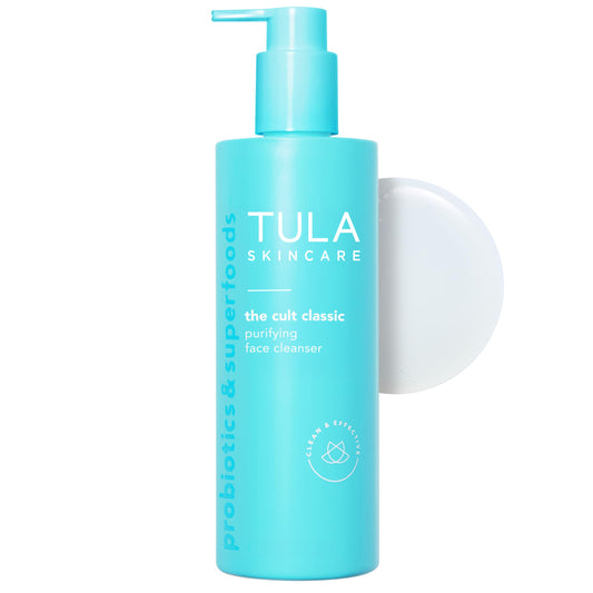 TULA Skin Care Cult Classic Purifying Face Cleanser - Jumbo, Gentle and Effective Face Wash, Makeup Remover, Nourishing and Hydrating, 12.34 oz. Beauty & Personal Care TULA