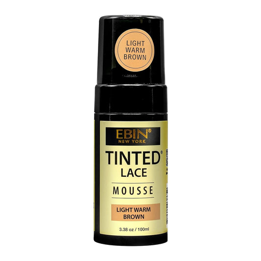 EBIN NEW YORK TINTED LACE MOUSSE - 3.38oz/ 100ml - Light Warm Brown Beauty & Personal Care EBIN NEW YORK