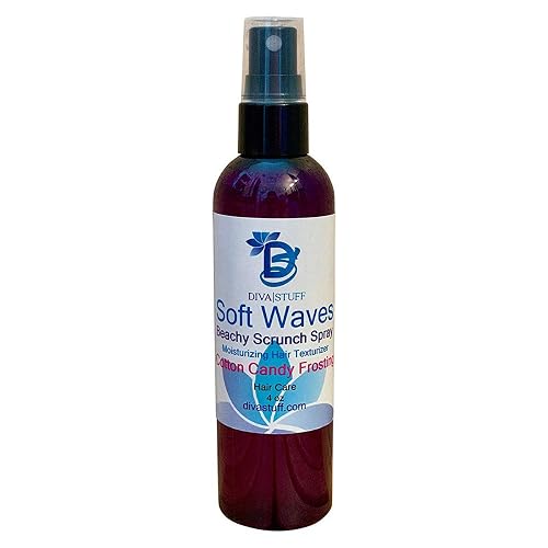 Soft Waves Beachy Scrunch Spray, Moisturizing Hair Texturizer, Cotton Candy, By Diva Stuff Beauty & Personal Care Diva Stuff