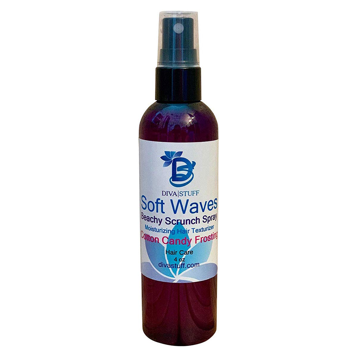 Soft Waves Beachy Scrunch Spray, Moisturizing Hair Texturizer, Cotton Candy, By Diva Stuff Beauty & Personal Care Diva Stuff