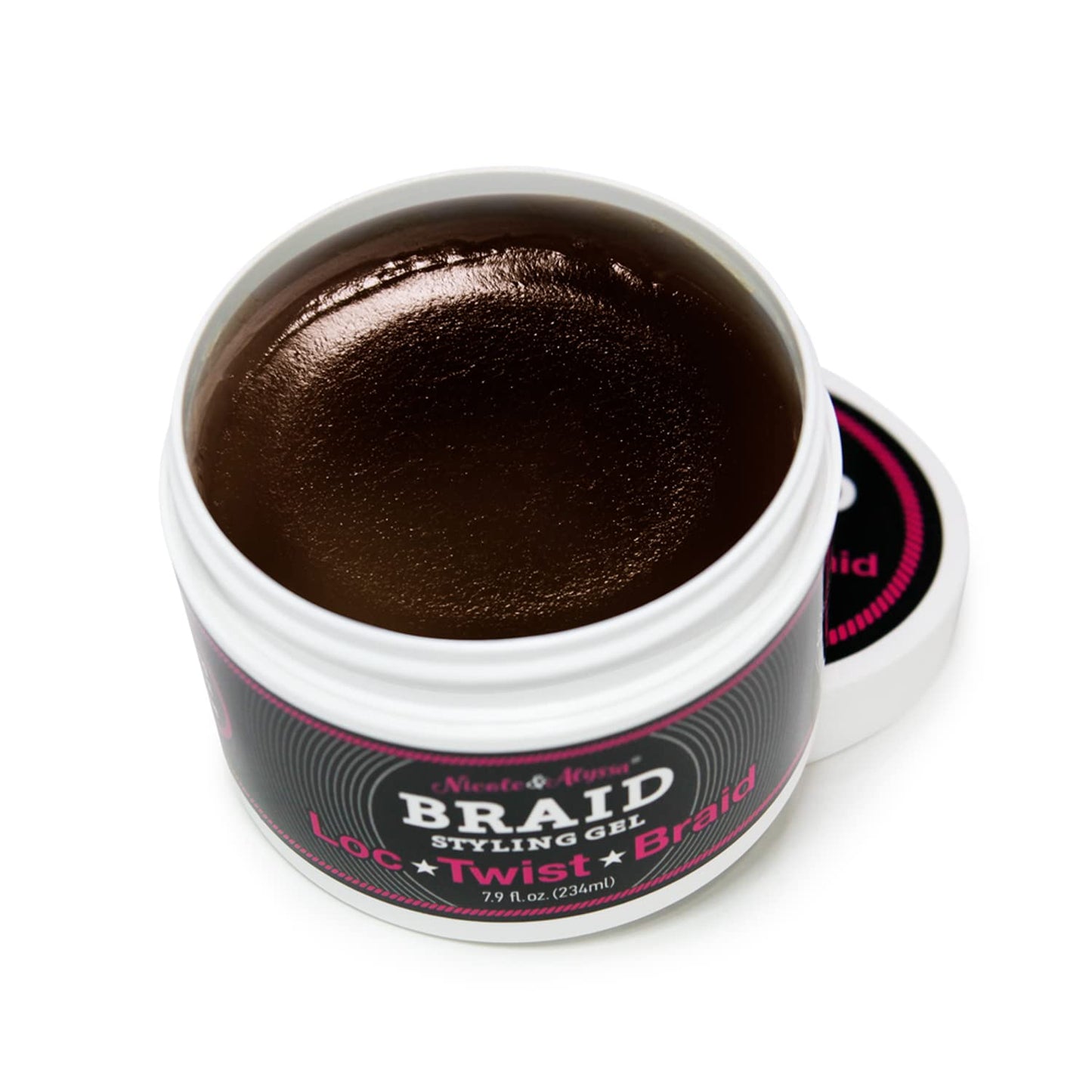 Nicole & Alyssa - Braiding Gel 7.9oz - No Flakes or Buildup, Perfect for Braids, Locs & Twists, Extra Hold, Frizz Control, Moisturizing Care Beauty & Personal Care Nicole & Alyssa