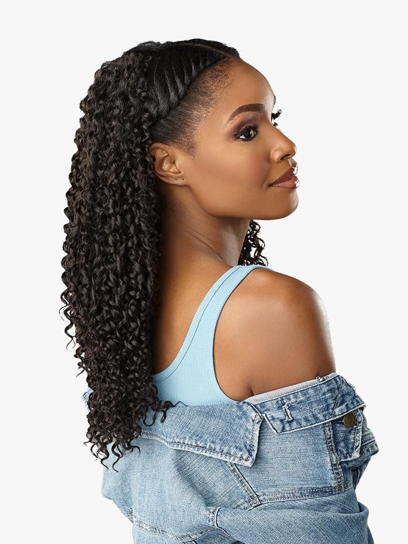 Sensationnel Curls Kinks & Co Synthetic Hair Clip ins - DREAM CHASER 14 (Color:4 MEDIUM BROWN)