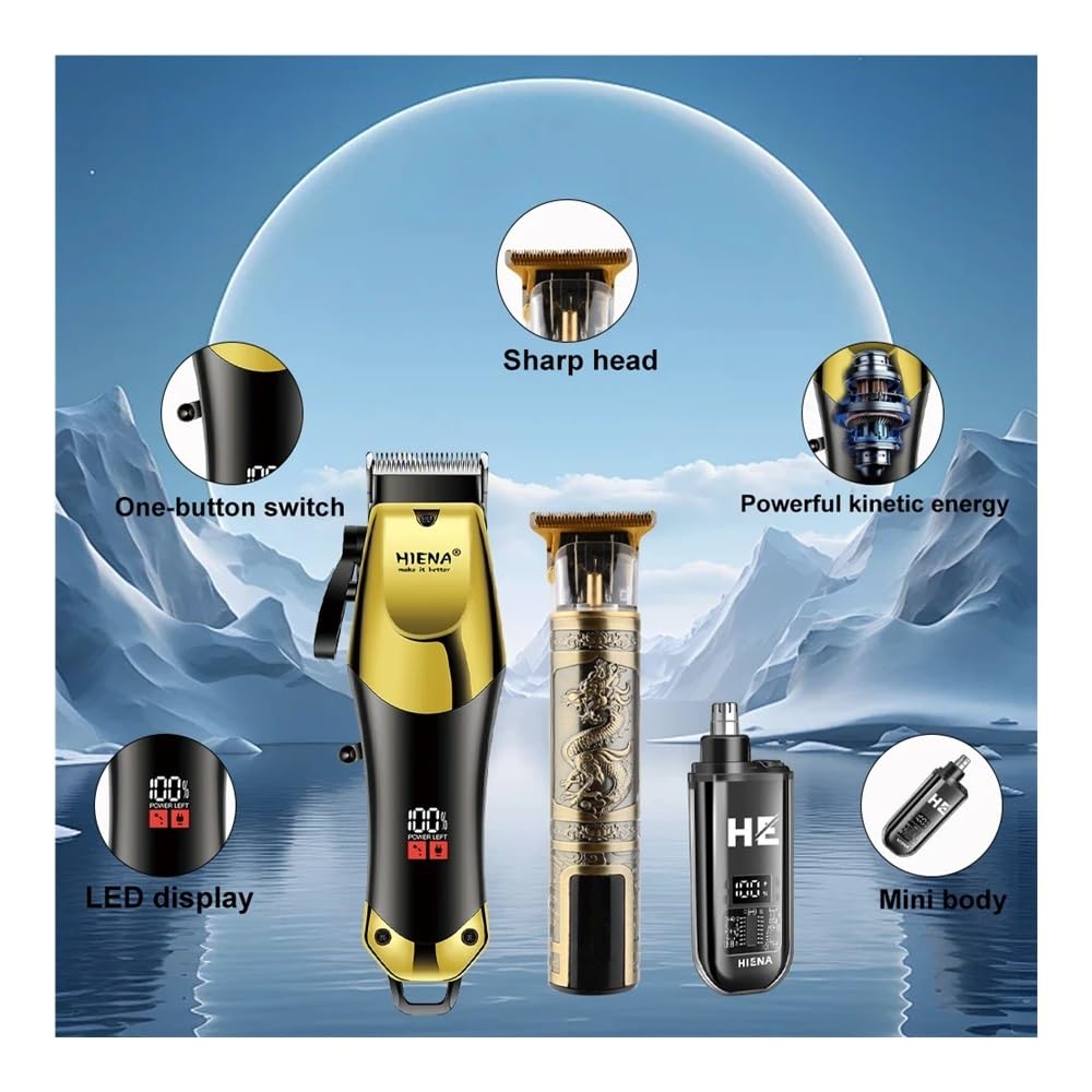 EWKYLSEM Razors Professional USB Charging Trimmer Three-Piece Set, Mini Body Easy to use, Sharp tip Quick Trimming, Designed for The Home Beauty and Personal Care EWKYLSEM