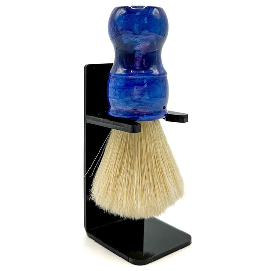 Parker Safety Razor, THE BIG BLUE BOAR, Deluxe Iridescent BlueHandle 100% Boar Bristle Shaving Brush, Large 24 MM Brush knot for a Better Lather! Beauty and Personal Care Parker Safety Razor