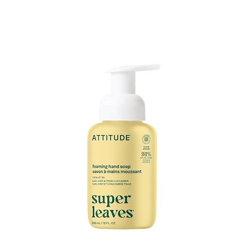 ATTITUDE Foaming Hand Soap, EWG Verified, Plant and Mineral-Based Ingredients, Vegan and Cruelty-free Personal Care Products, Earl Grey & Fresh Beauty & Personal Care BIO SPECTRA ATTITUDE