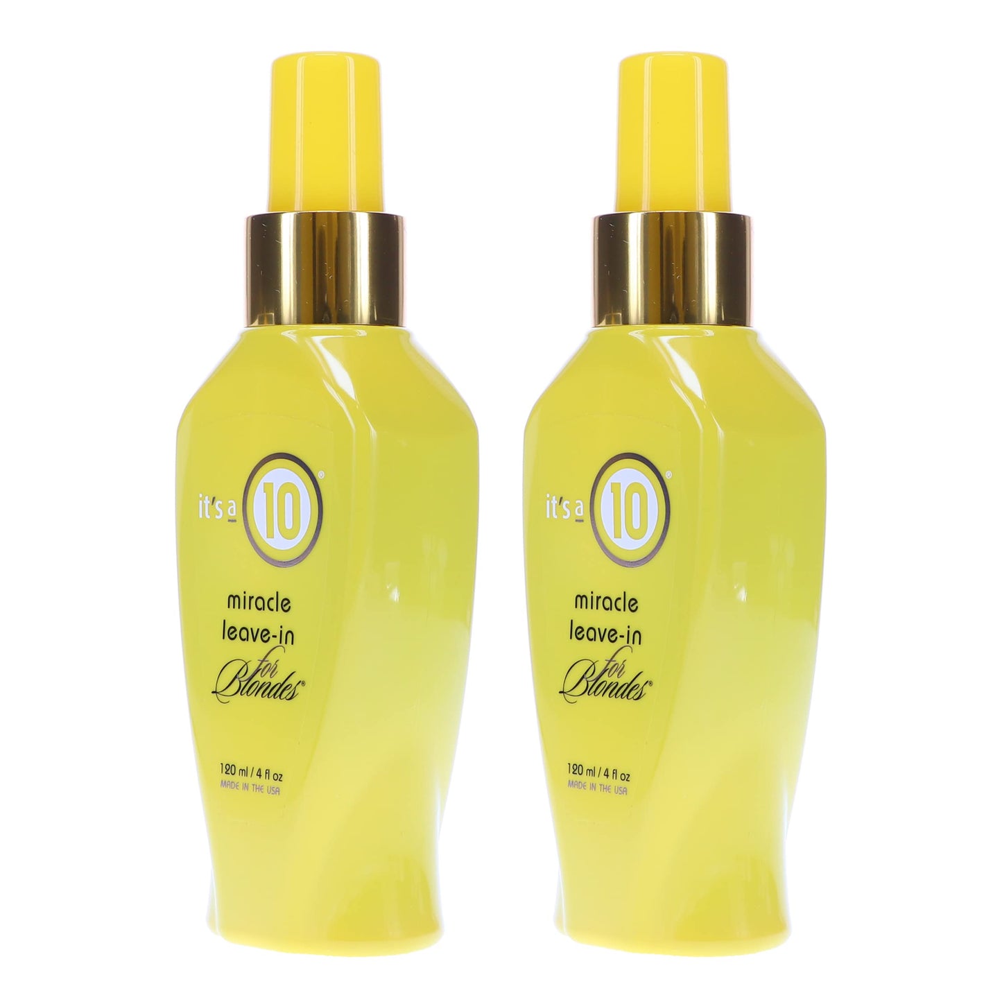 ITS A 10 by It's a 10 MIRACLE LEAVE IN PRODUCT FOR BLONDES 4 OZ (Package Of 2) Beauty & Personal Care It's a 10 Haircare