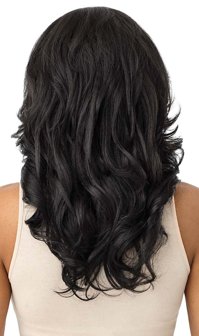 Outre Synthetic Quick Weave Wig - Neesha H305 (Color:DR4/GDNHNBL)