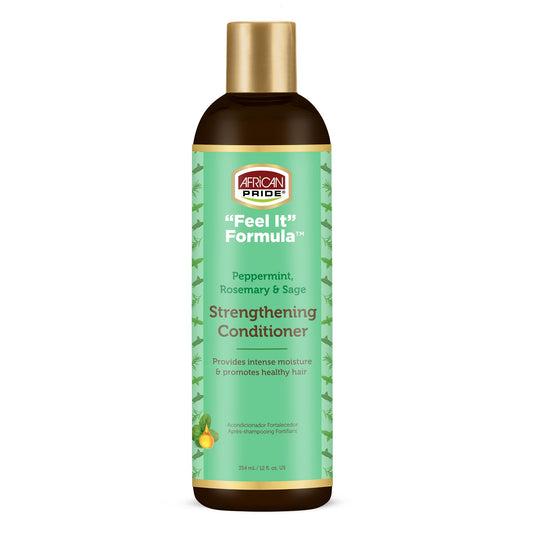 African Pride Feel It Formula Strengthening Conditioner, 12 Oz