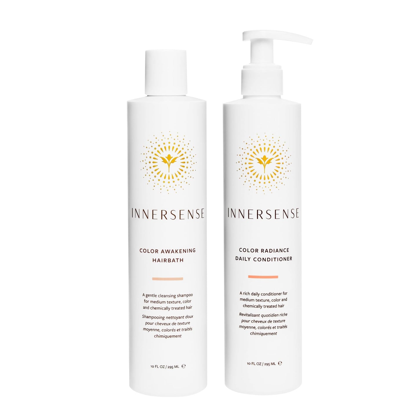 INNERSENSE Organic Beauty - Color Awakening Hairbath Shampoo + Daily Conditioner Duo | Non-Toxic, Cruelty-Free, Clean Haircare (10 fl oz each) Beauty & Personal Care INNERSENSE