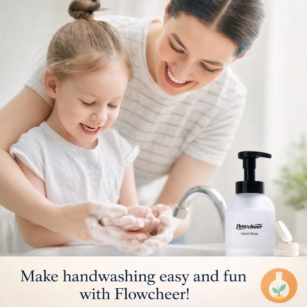 flowcheer Foaming Hand Soap Refill Tablets, 12 Pack (Makes 12 x 9 fl oz), Variety Fragrance Soap Tablets, Fresh & Clean Handwash, No Plastic Bottle Beauty and Personal Care flowcheer