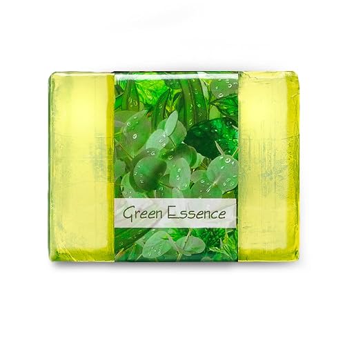 Nabila K Green Essence Glycerin Bar Soap | Eucalyptus & Mint Scent | Natural, Vegan, Hypoallergenic | 100% Vegetable Glycerin, Sulfate-Free Beauty & Personal Care Nabila K