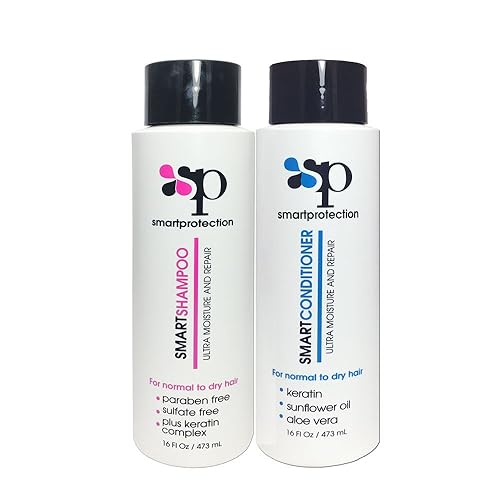 Shampoo and Conditioner Sulfate and Salt Free 16oz for Keratin Treated Hair by Smart Protection Beauty & Personal Care Infinito Colors
