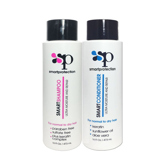Shampoo and Conditioner Sulfate and Salt Free 16oz for Keratin Treated Hair by Smart Protection Beauty & Personal Care Infinito Colors