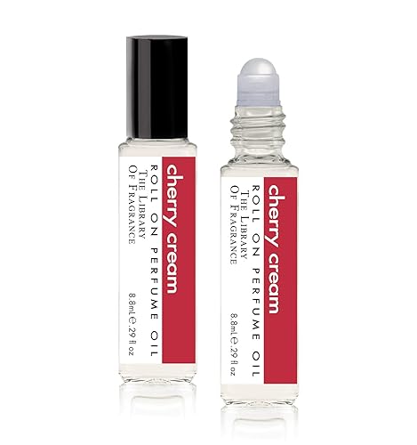 DEMETER Cherry Cream Roll On Perfume Oil - .33 oz - Long-Lasting Beauty & Personal Care The Library of Fragrance