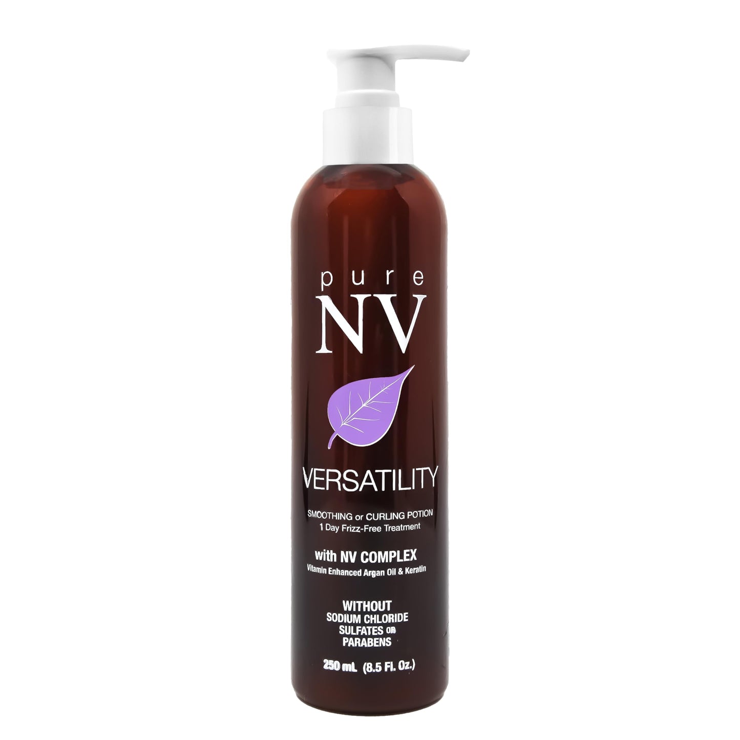 Pure NV Versatility 1 Day Frizz Free Treatment Smoothing & Curling Lotion, Made From Natural Vitamins & Minerals, Keratin, Collagen & Argan Oil Beauty & Personal Care Pure NV