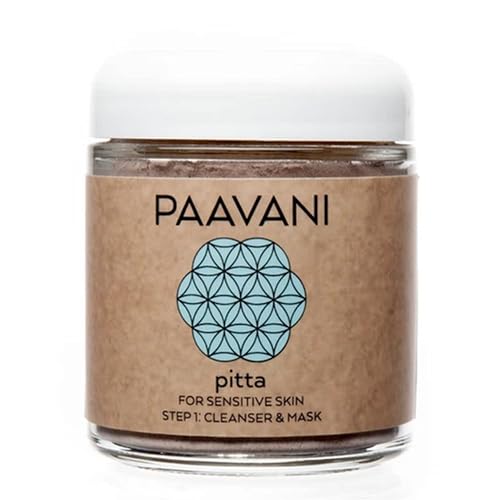 PAAVANI Ayurveda Pitta Cleanser and Mask, 4oz - Soothing, Cleanses, Draws Out Impurities, Calms Irritation, Smooths Skin Beauty & Personal Care PAAVANI
