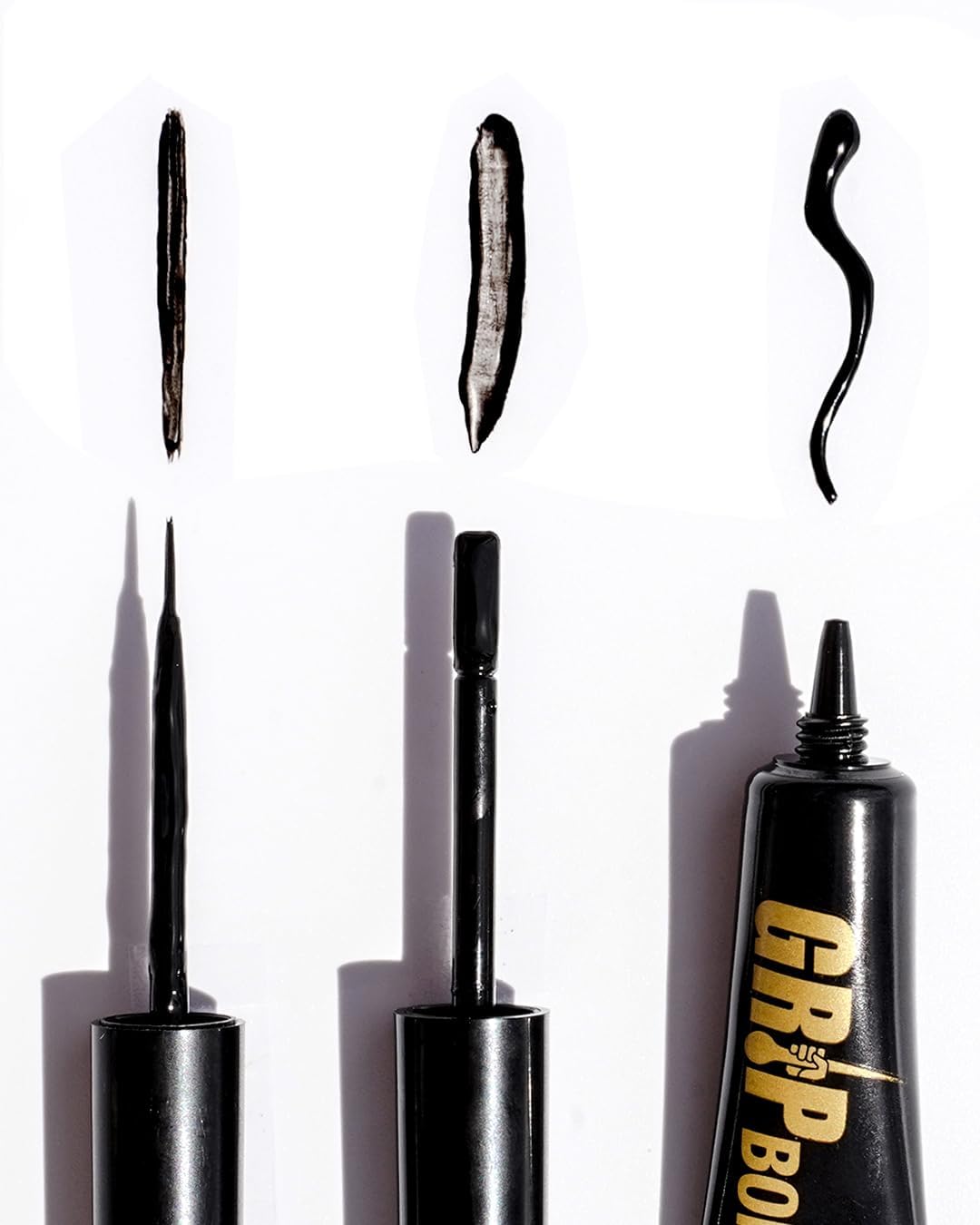 EBIN NEW YORK Grip Bond Eyelash Glue Brush Dual 0.20 oz | Fast Dry Lash Glue Black & White | Extra Strong Hold Smudge Resistant Latex Free