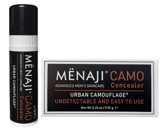 MËNAJI URBAN CAMOUFLAGE® Concealer Stick for Men - Skin Foundation Concealer for Dark Circles, Acne, Under Eye - Corrector - Mens Cosmetics - Light Beauty & Personal Care Menaji