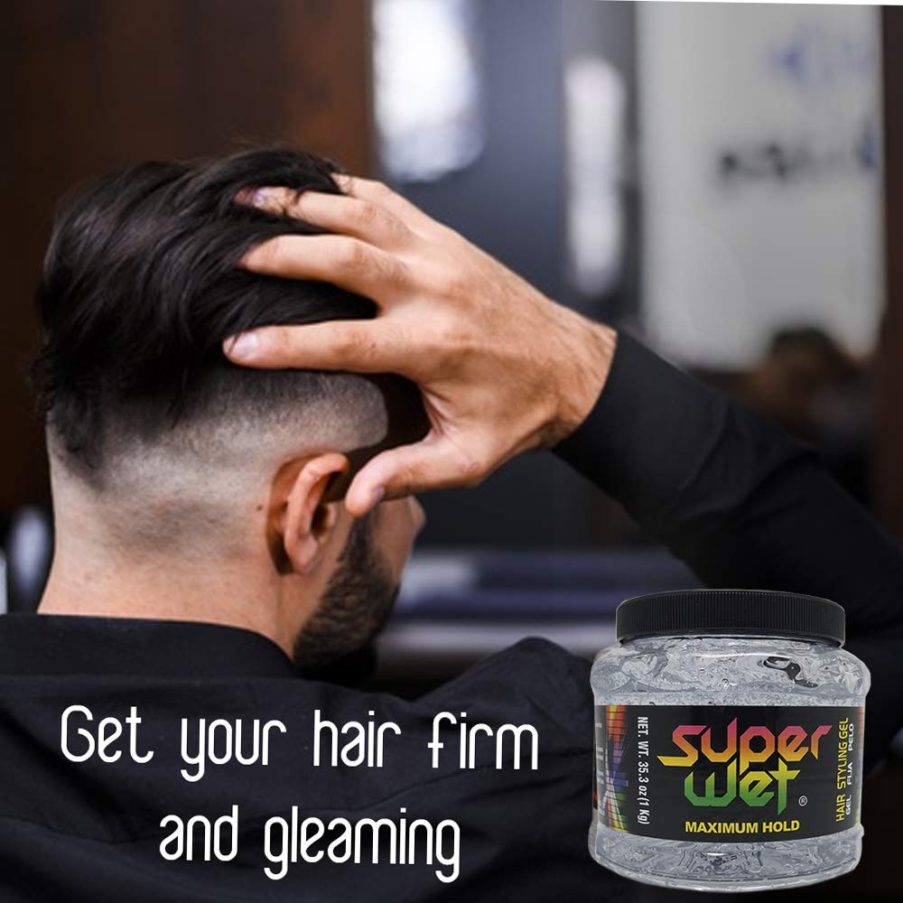 Midway Importing Clear Jumbo Super Wet Hair Styling Gel, 2.2 Pound Beauty & Personal Care Super