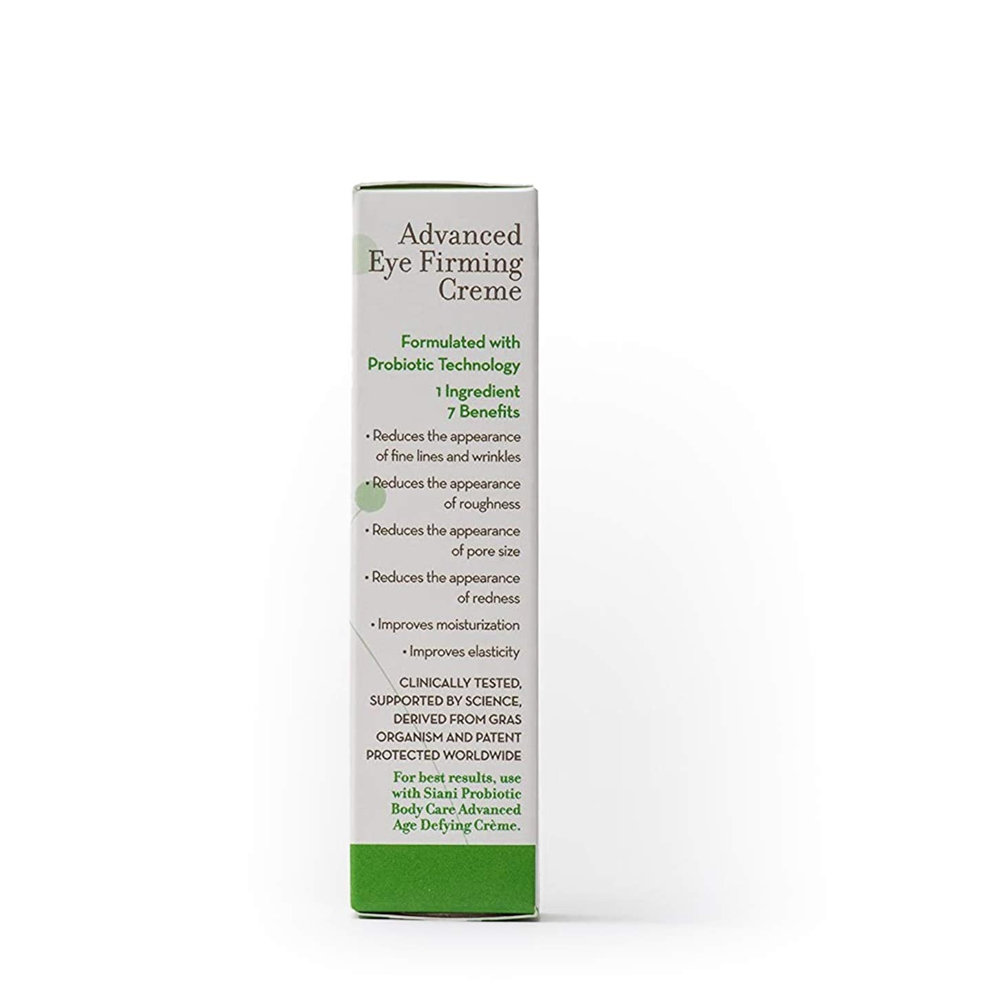 Advanced Eye Firming Creme with Botanicals, Pure Plant Oils, Organic Vitamins/Minerals, Probiotic Technology, Hyaluronic Acid, Fruit Based Glycolic Beauty & Personal Care SIANI