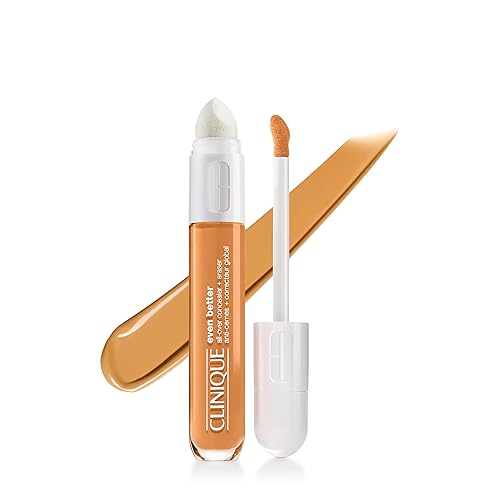Clinique Even Better All-Over Full Coverage Concealer + Eraser Makeup For Dark Undereye Circles | With Hyaluronic Acid + Caffeine | Hydrating Beauty & Personal Care Clinique