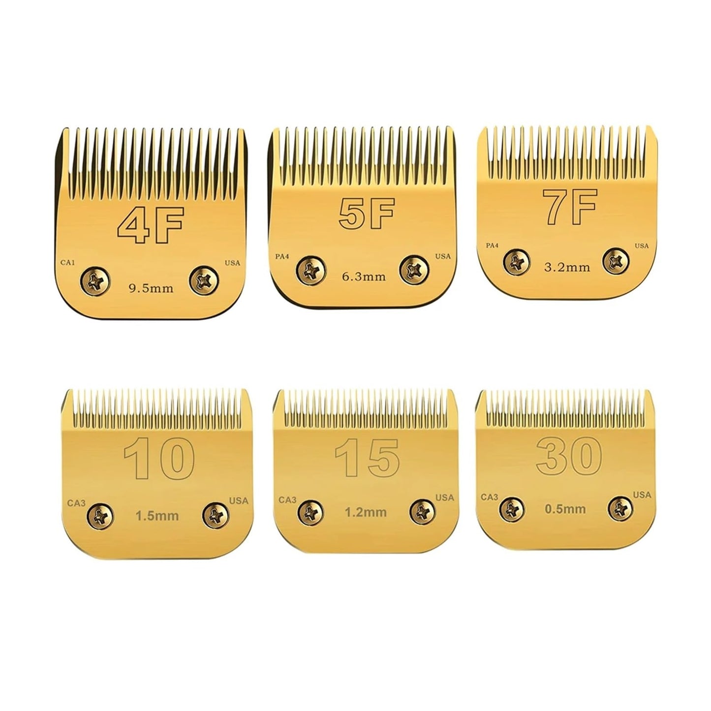 Detachable Pet Dog Grooming Clipper Carbon Steel Sharp,Compatible With Andis,Compatible For Oster A5,Compatible For Wahl?KM Series Clippers(Gold-10 Beauty and Personal Care AMARJSGPA