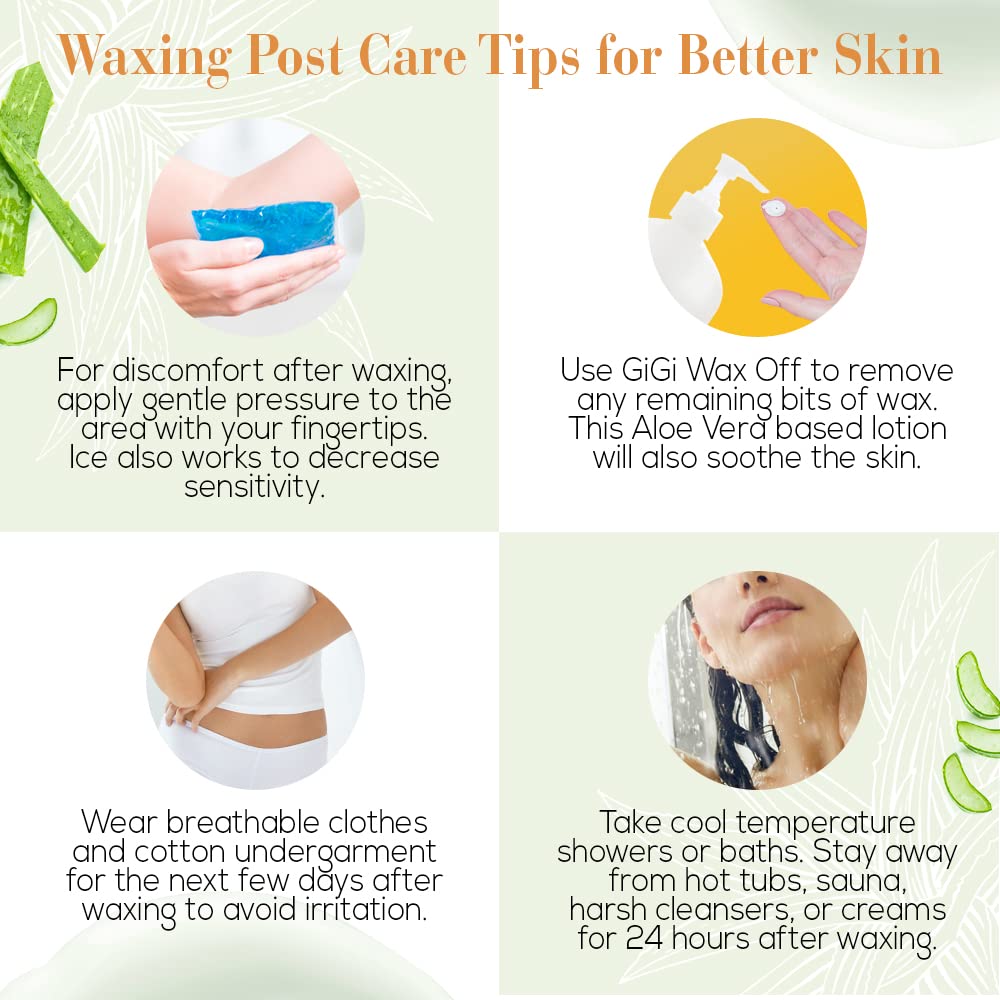 GiGi Post Waxing Treatment, Post Epilation Lotion - After Wax Lotion Remover for Skin, Removes Excess Wax, Ideal for Face & Body, 32 fl oz Beauty and Personal Care GIGI