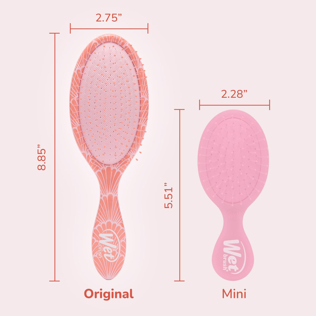 Wet Brush Original Detangler, Sunshine & Seashells (Coastal Charm), Ultra-Soft IntelliFlex Bristles Glide Through Tangles, Detangling Hair Brush (Wet
