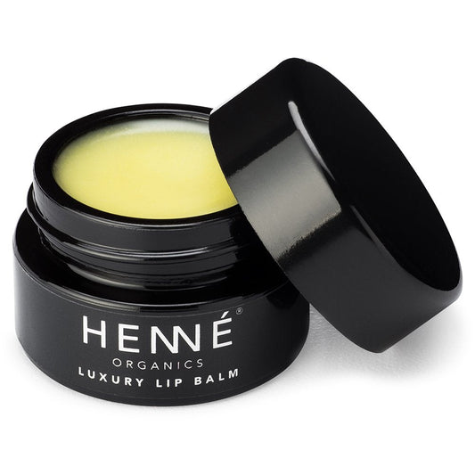 Henné Organics Luxury Lip Balm - Natural and Organic Moisturizer - 0.35 Ounce Jar Beauty and Personal Care HennÃ Organics
