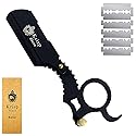 Professional Straight Razors For Men, Barber Razors Straight Edge Razor Kit For Close Shaving - Beard Cut Throat Finger Razor Safety Shavette With 10 Beauty & Personal Care Krisp Beauty