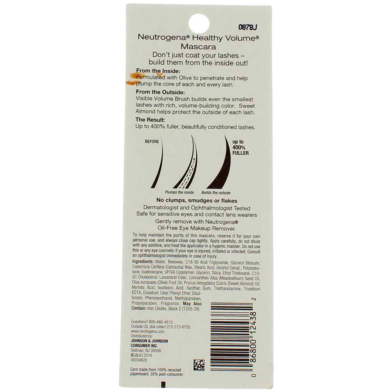 Neutrogena Healthy Volume Mascara, Black/Brown [03], 0.21 oz (Pack of 2) Beauty & Personal Care Neutrogena
