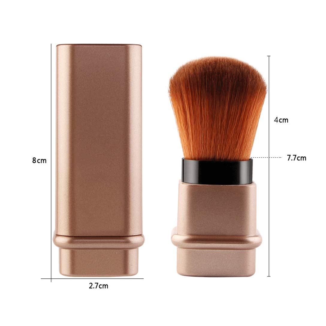 RN BEAUTY Retractable Kabuki Makeup Brushes Foundation Brush Powder Brush Blush Brush Bronzer Brush Face Blender Brush Professional Mineral Blending Beauty & Personal Care RN BEAUTY