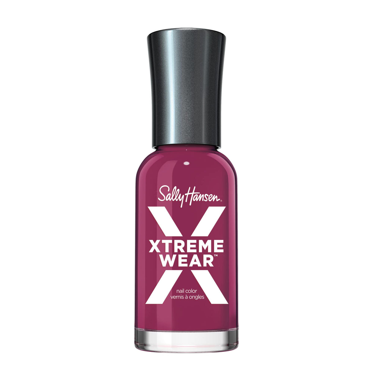 Sally Hansen Xtreme Wear Nail Polish | Streak-Free, Shiny Finish, Long-Lasting, Chip-Resistant, Opaque | Drop The Beet | Deep Red Nail Color Beauty & Personal Care Sally Hansen