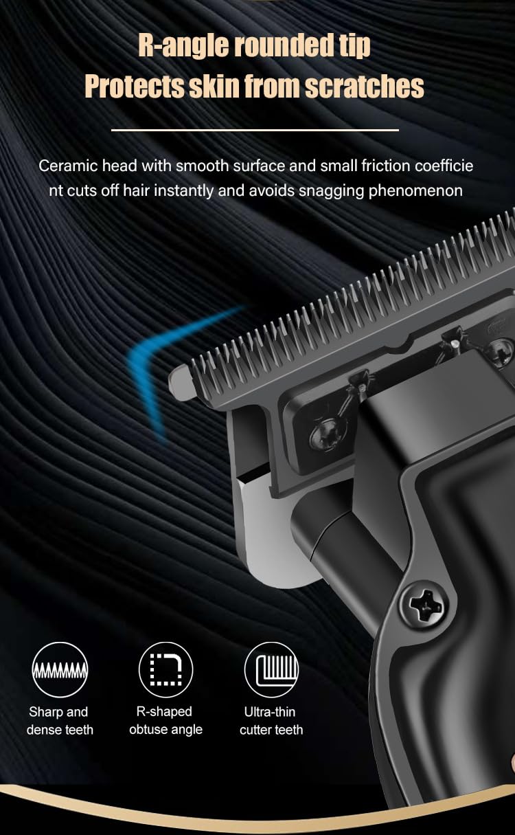 GLESVOWIO Body Hair Trimmer for Men Manscape Cordless Clipper with LED Display 4 Limit Combs Powerful Motor Rechargeable Cutting Machine for Home Use Beauty and Personal Care GLESVOWIO