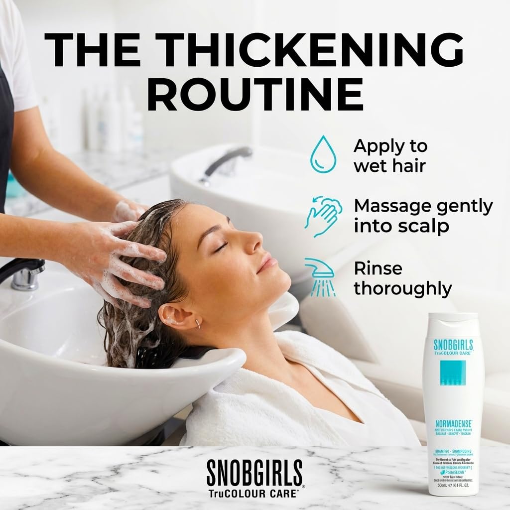 SNOBGIRLS NORMADENSE 2 Vegan Biotin Shampoo and Conditioner Set for Dry, Fine Hair. Strengthening Shampoo and Conditioner set with Argan Oil Beauty & Personal Care SNOB GIRLS