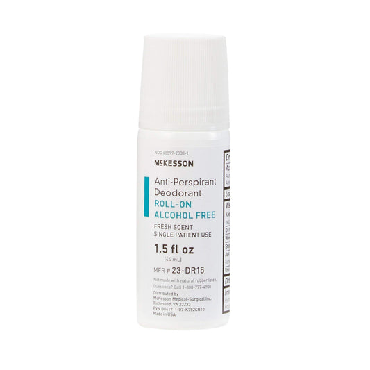 McKesson Antiperspirant Deodorant Roll-On Stick [Pack of 1] Mini Travel Size, Alcohol-Free, Fresh Scent, 1.5 fl oz Beauty and Personal Care Medi-Pak
