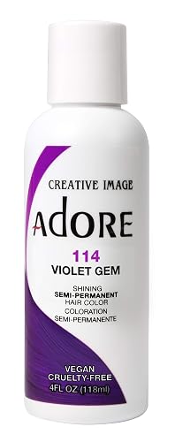 Adore Semi-Permanent Haircolor #114 Violet Gem 4 Ounce (118ml) (6 Pack) Beauty & Personal Care Adore