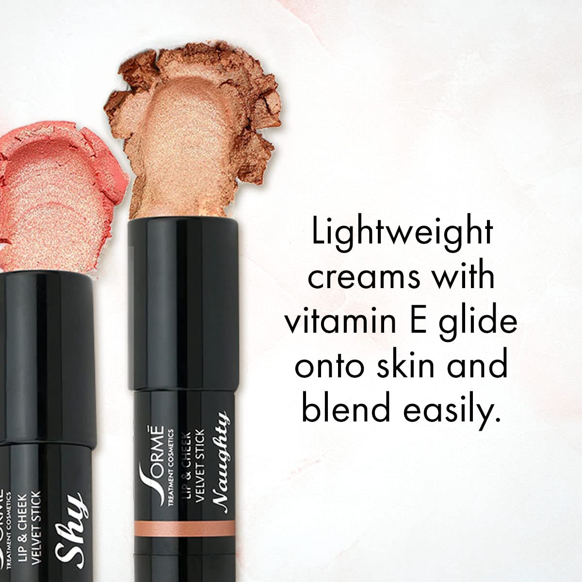 Sorme' Treatment Cosmetics Lip and Cheek Velvet Stick, Easy Application, Blendable Light weight Formula, Naughty, 0.200 Oz. Beauty & Personal Care SORMÉ