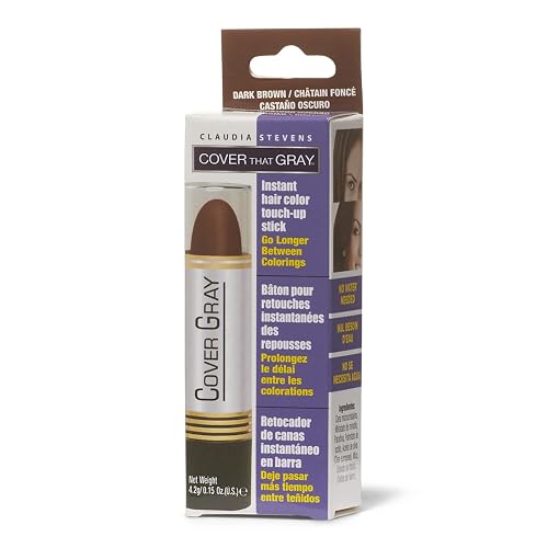 Cover Your Gray Hair Color Touch-Up Stick - Dark Brown Beauty & Personal Care Claudia Stevens