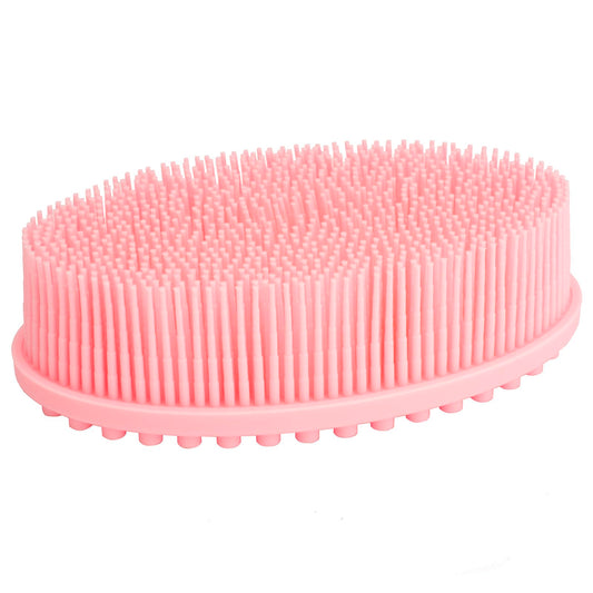 DNC Exfoliating Silicone Body Scrubber Shower Bath Body Brush Easy to Clean, Lathers Well, Eco Friendly (Pink) Beauty & Personal Care DNC