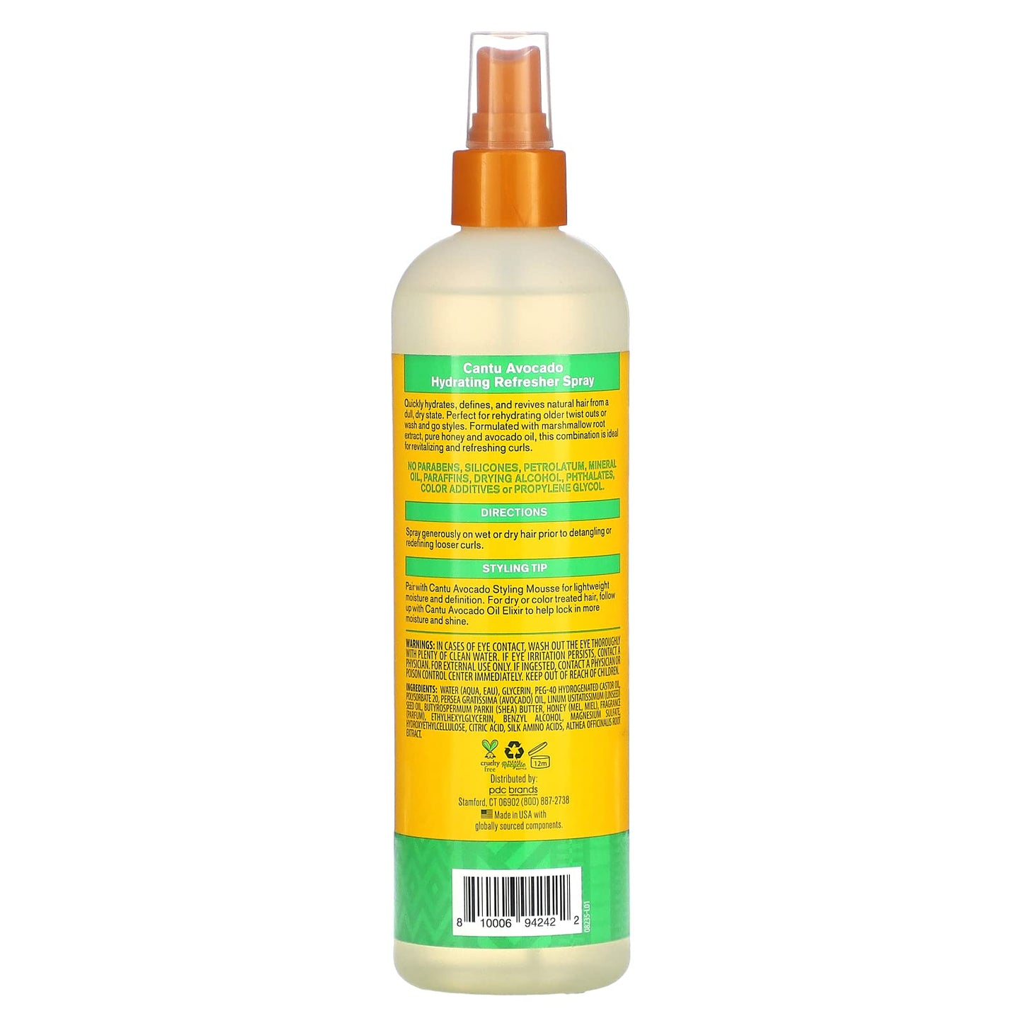 Cantu Avocado Hydrating Refresher Spray, 12 fl oz (355 ml) Beauty & Personal Care Cantu
