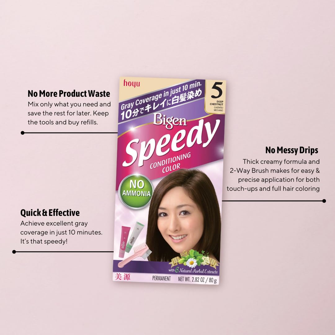 Bigen Speedy Conditioning Color Refill: 4V Violet Brown - 3 Pack Beauty & Personal Care Bigen
