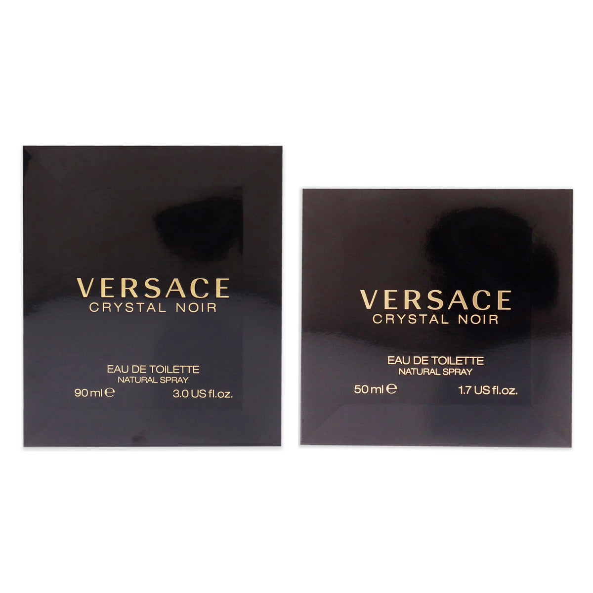 Versace Crystal Noir Kit by Versace for Women - 2 Pc Kit 3oz EDT Spray, 1.7oz EDT Spray