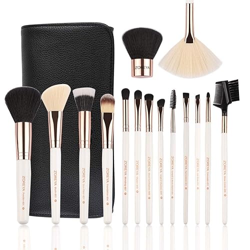 Z'OREYA Makeup Brushes Set,15pcs Rose Gold Luxury and Fashion Makeup Brushes,Professional Premium Synthetic Foundation Powder Concealers Eye Shadows Beauty & Personal Care Z'OREYA